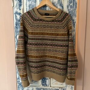 J. Crew men’s large fair isle sweater
